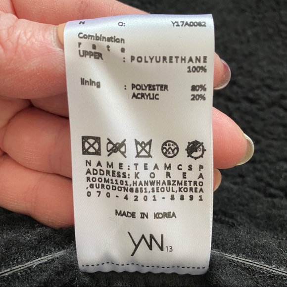 YAN13 Men’s Shearling Lined Bomber Jacket - Picture 7 of 10